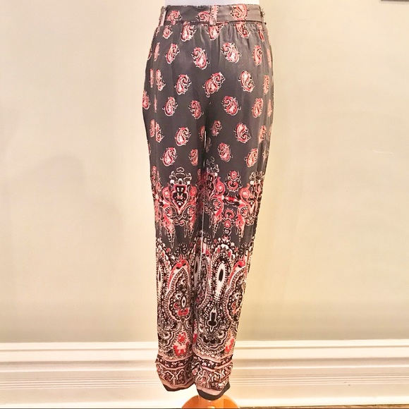 Belted Drawstring Print Pant | Size S - Picture 3 of 5